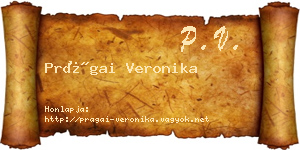 Prágai Veronika névjegykártya